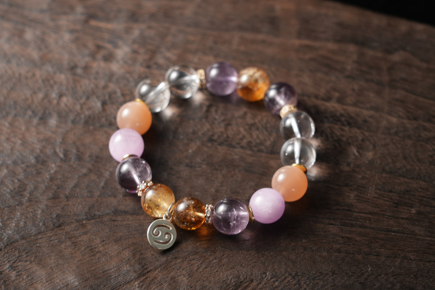 Cancer Zodiac Crystal Bracelet – Handmade Designer Jewelry for Comfort and Intuition