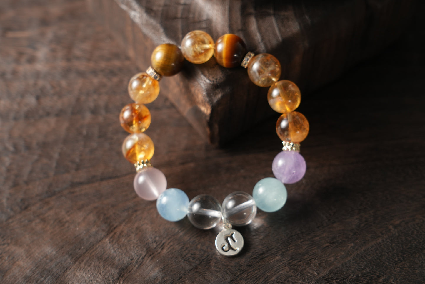 Capricorn Zodiac Crystal Bracelet – Handmade Designer Jewelry for Strength and Renewal