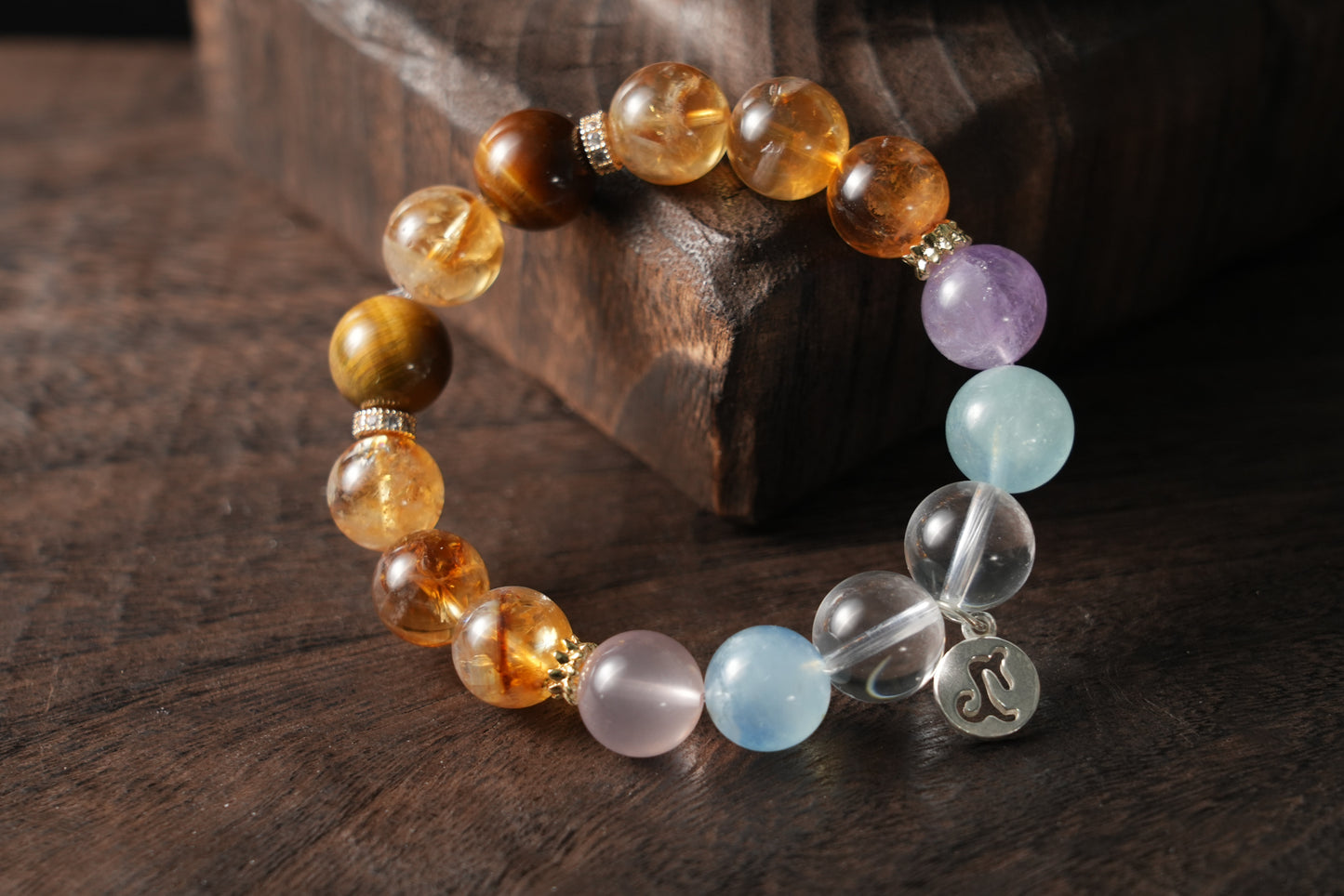 Capricorn Zodiac Crystal Bracelet – Handmade Designer Jewelry for Strength and Renewal