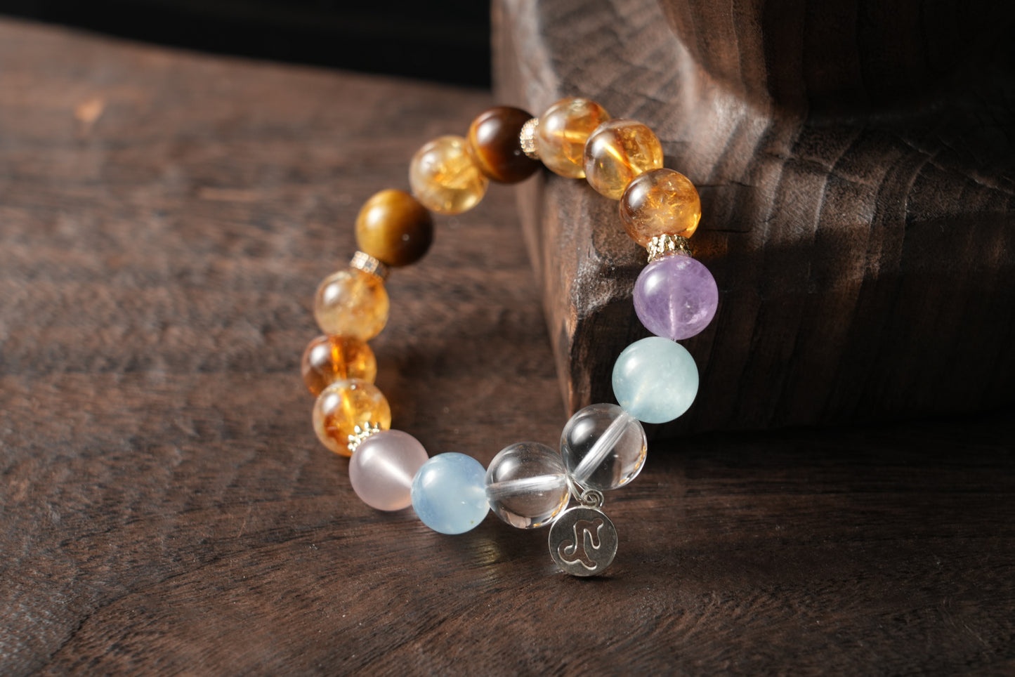 Capricorn Zodiac Crystal Bracelet – Handmade Designer Jewelry for Strength and Renewal