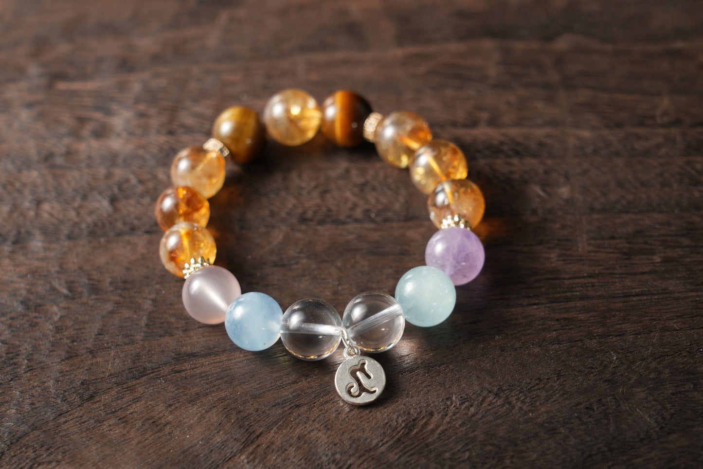 Capricorn Zodiac Crystal Bracelet – Handmade Designer Jewelry for Strength and Renewal