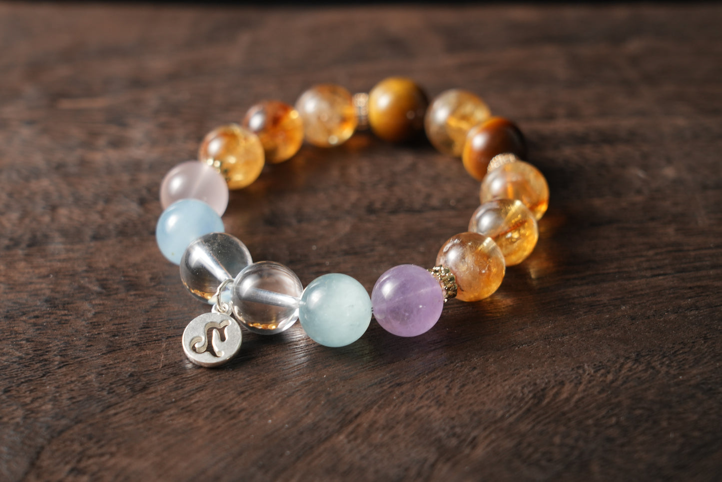 Capricorn Zodiac Crystal Bracelet – Handmade Designer Jewelry for Strength and Renewal