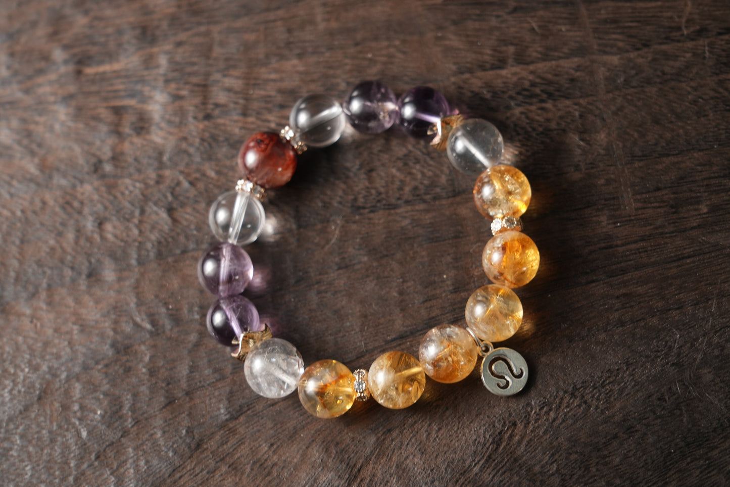 Leo Zodiac Crystal Bracelet – Handmade Designer Jewelry for Strength and Radiance