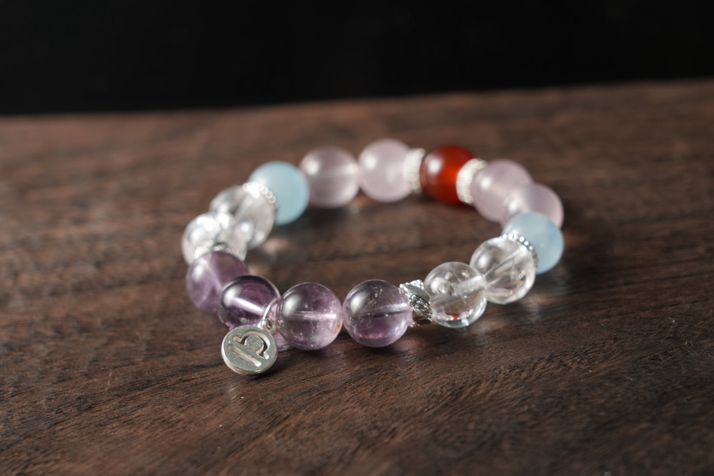 Libra Zodiac Crystal Bracelet – Handmade Designer Jewelry for Harmony and Love