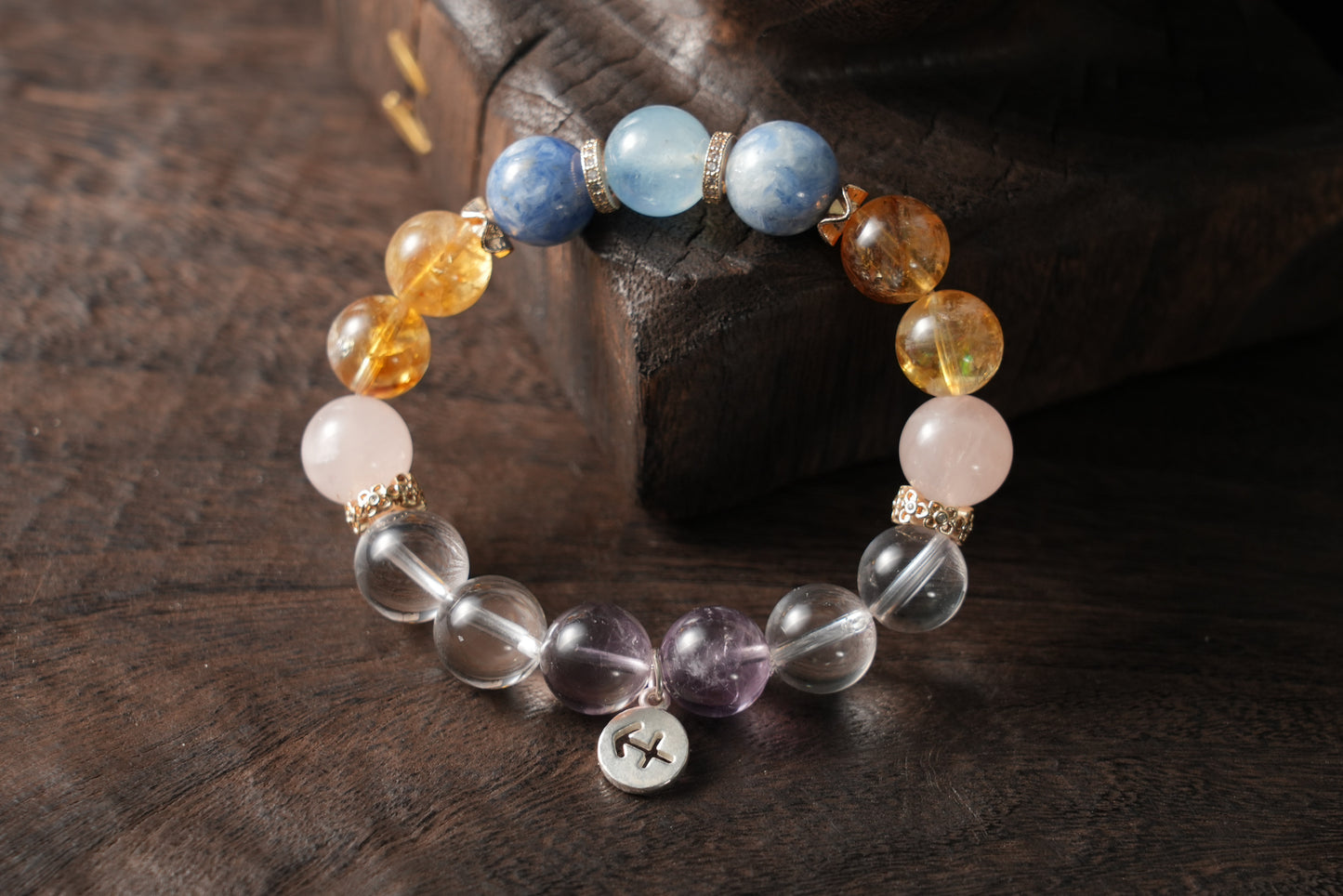Sagittarius Zodiac Crystal Bracelet – Handmade Designer Jewelry for Freedom and Wisdom