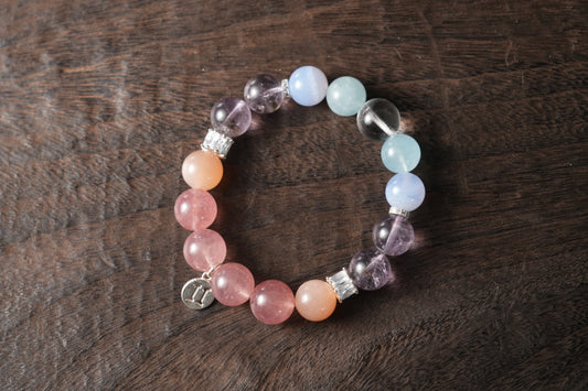 Gemini Zodiac Crystal Bracelet – Handmade Designer Jewelry for Balance and Expression