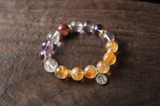 Leo Zodiac Crystal Bracelet – Handmade Designer Jewelry for Strength and Radiance