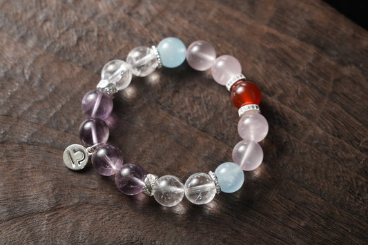 Libra Zodiac Crystal Bracelet – Handmade Designer Jewelry for Harmony and Love